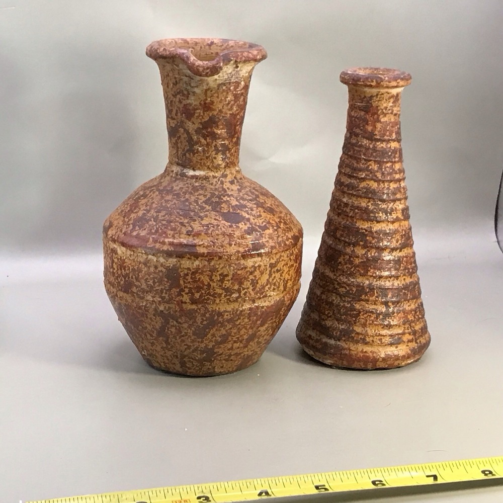 2 Piece Vase And Pitcher‎ Antiqued Finish